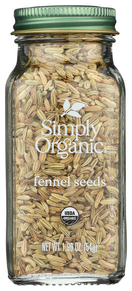 6-PACK OF Spice Fennel Simply Organic 1.9 oz