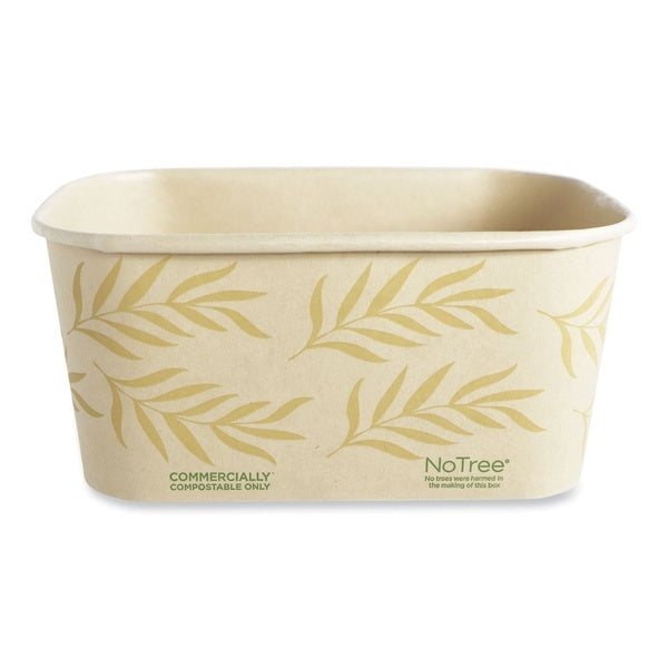 300-PACK OF Container Sugarcane Eco-Friendly World Centric CT-NT-32 Rectangular Sugarcane Containers - 32 oz, 300 Count, No Tree, Natural Design