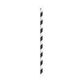 1-PACK OF STRAW PAPER BLK/WHT STRIPED