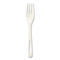 1000-PACK OF World Centric FO-PS-6DP Cutlery Dispenser Plastic Fork Refills - White (10/Carton)