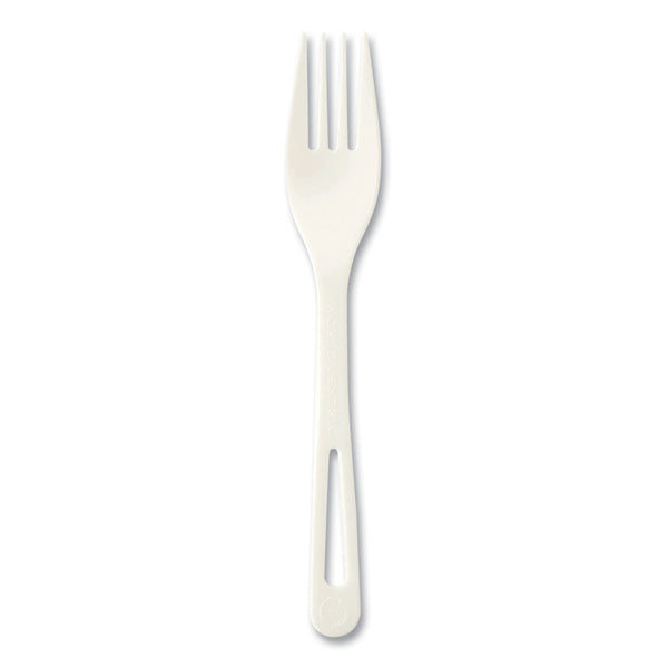 1000-PACK OF World Centric FO-PS-6DP Cutlery Dispenser Plastic Fork Refills - White (10/Carton)