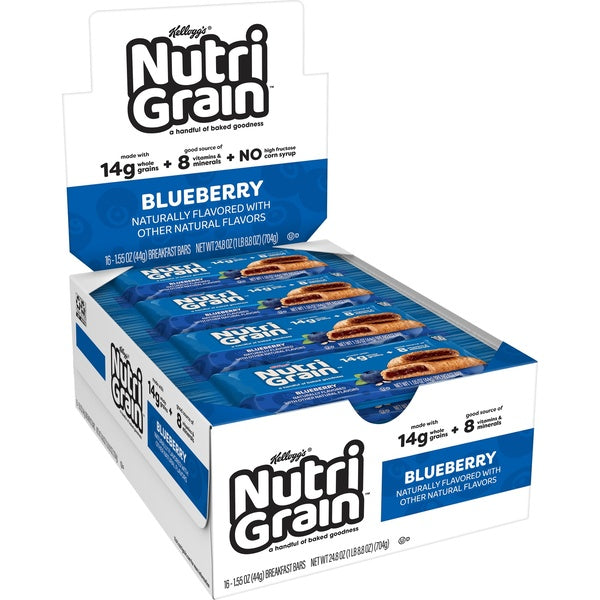 96-PACK OF SNACK BAR NUTRI GRAIN BLUEBRY