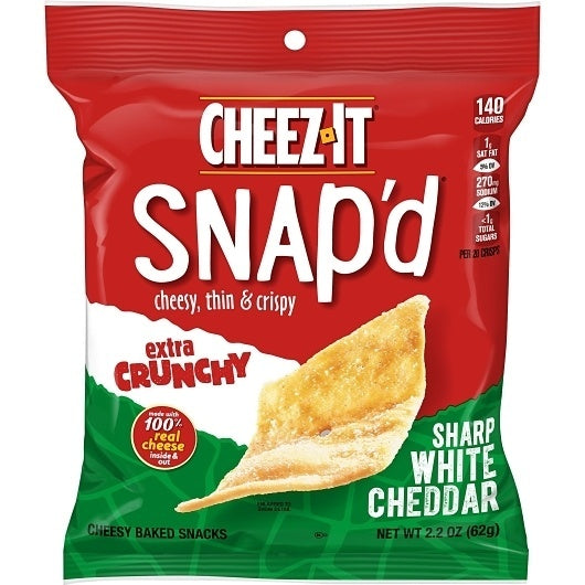 6-PACK OF Crackers Extra Crunchy Sharp White Cheddar Kellogg'S, 6 - 2.2 Oz