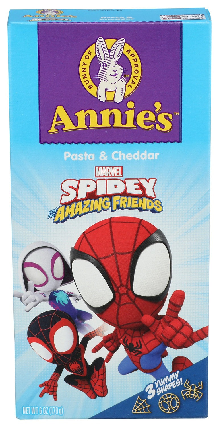 12-PACK OF PASTA NOODLE MAC AND CHEESE, SPIDEY