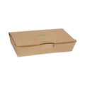 100-PACK OF Container Paper Pactiv Corp. EarthChoice Tamper Evident OneBox Paper Box - 9" x 4.85" x 2" Kraft - 100 Count