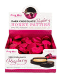 6-PACK OF Honey Patties Raspberry Display Box (6 displays of 90 units), Honey Acres