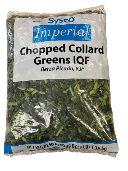 3 LB-PACK OF GREEN COLLARD FZN