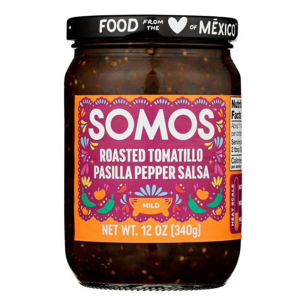6-PACK OF Salsa Mild Fire Roasted Somos 12 oz