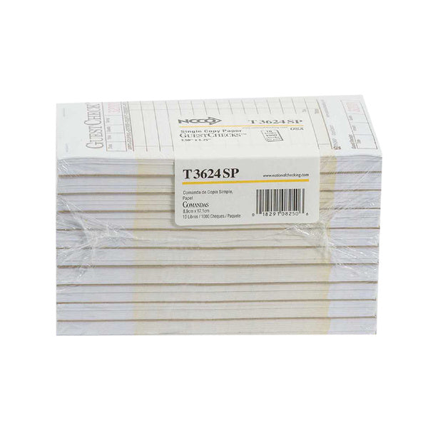 100 CT-PACK OF GUEST CHK NO CARB 1 PART TAN