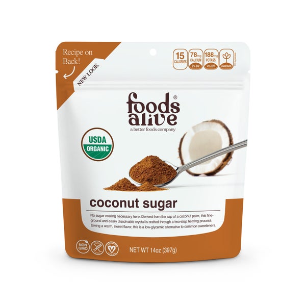 6-PACK OF Coconut Sugar, Foods Alive