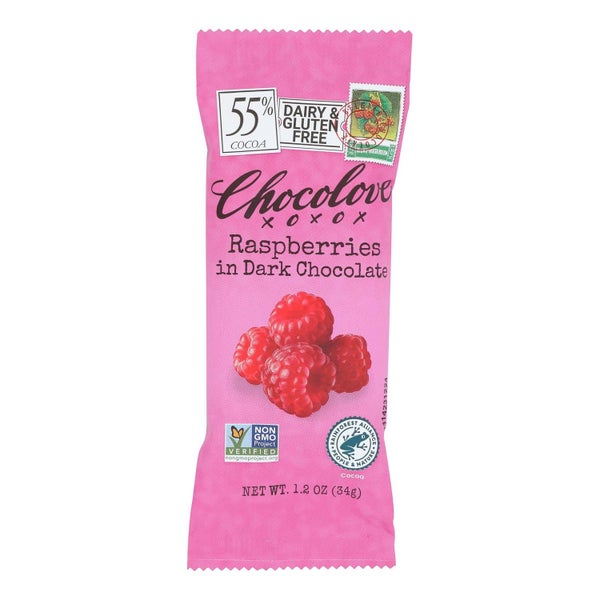 12-PACK OF CHOCOLATE DARK RASPBERRIES