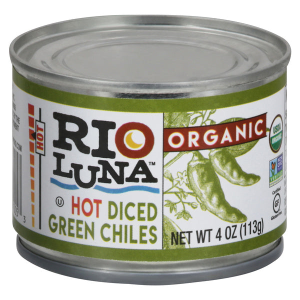 12-PACK OF CHILE DICED HOT DICED GREEN CHILES 4 OUNCE - CASE OF 12