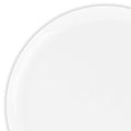12-PACK OF Plate Plastic 10" White Flat Round
