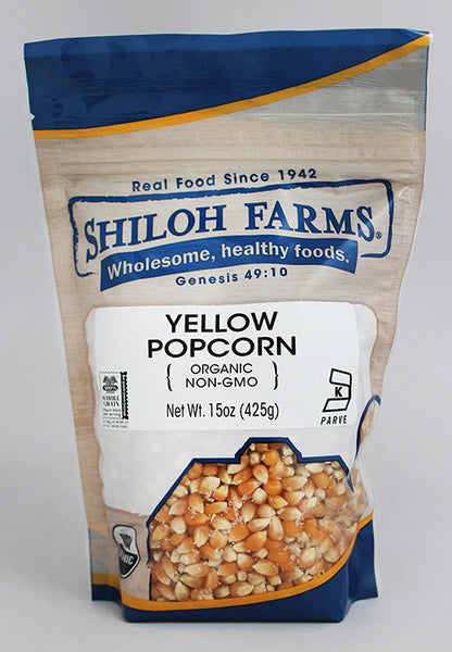 6-PACK OF Corn Yel Popcorn, Organic, 6X15 Oz