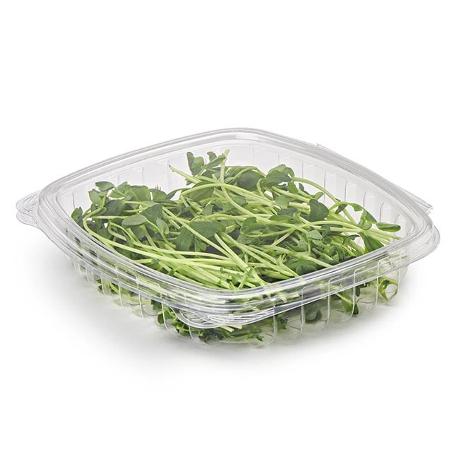 200-PACK OF Container Food 16 oz Compostable PLA Clamshell Deli Containers | Good Natured Products | 200 count