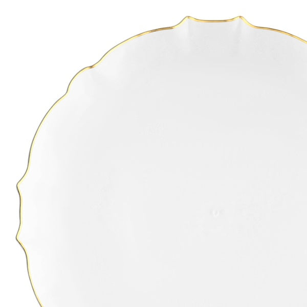 24-PACK OF Plate Appetizer 7.5" Lotus Plastic