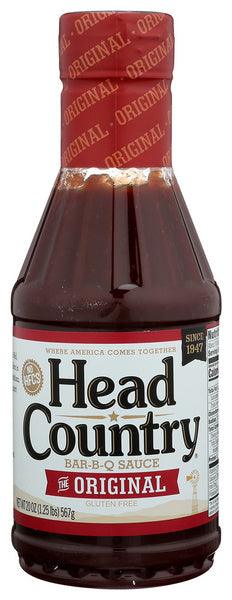 6-PACK OF Sauce Bbq Head Country 20 oz