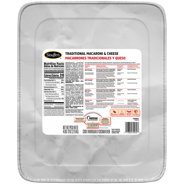 4.75LB-PACK OF ENTREE MACARONI & CHEESE