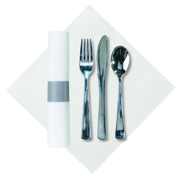 100-PACK OF KIT CUTLERY CATERWRP LL METALC