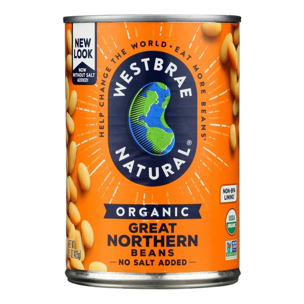 12-PACK OF Bean White Great Northern Westbrae Natural 15 oz