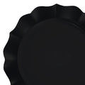 12-PACK OF Plate Dinner 10.25" Black Round Lotus