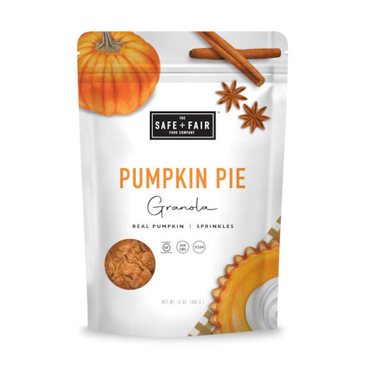 6-PACK OF Pumpkin Pie Granola Safe And Fair Grocery, 6 - 12 Oz