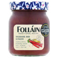9-PACK OF Jam Rhubarb and Ginger Traditional Follain, Bewley Irish Imports