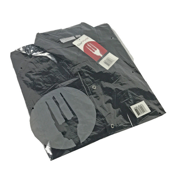 LRG-PACK OF SHIRT COOK UTIL BLK SNAP