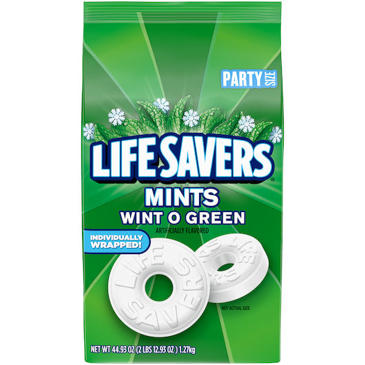 6-PACK OF Wint-O-Green Stand Up Pouch Lifesaver, 6 - 44.93 Oz