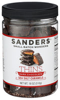 6-PACK OF CHOCOLATE DARK SEA SALT CARAMELS 18 OUNCE - CASE OF 6