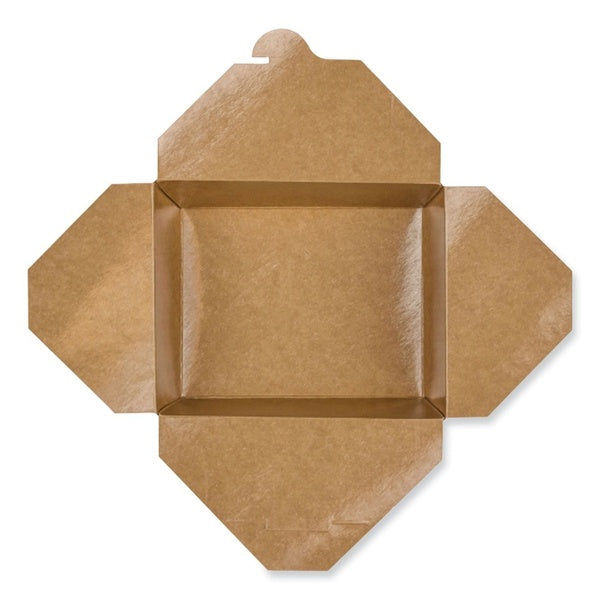 200-PACK OF Container Paper GEN KS10121 54 oz. Kraft Paper Take-Out Box - Reclosable, Heavy-Duty, 200 Count