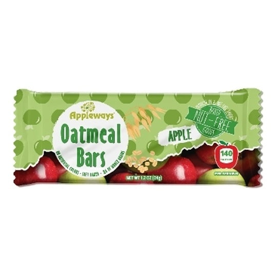 216-PACK OF Whole Grain Apple Oatmeal Bar Appleways, 216 - 1 CNT