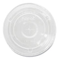 1000-PACK OF Lid Plastic Karat C-KC626TS Clear Plastic PET Lids with Straw Slot for 12 oz to 24 oz Cold Cups - 1000 Count