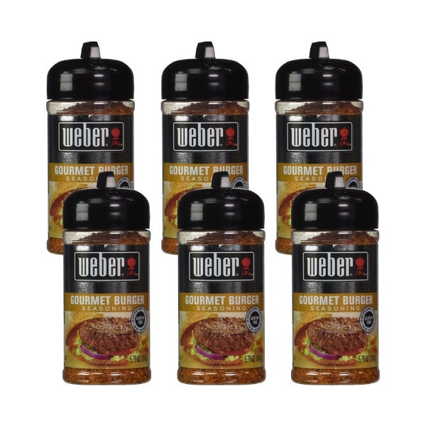 6-PACK OF Seasoning Burger Gourmet Weber 5.75 oz