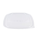 150-PACK OF Lid Togo Karat 150 ct 64 oz Square Disposable Salad Bowl Lids | PET | Clear