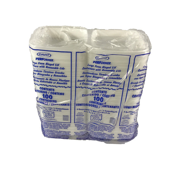 200-PACK OF CONTAINER FOAM 3 COMP PERF