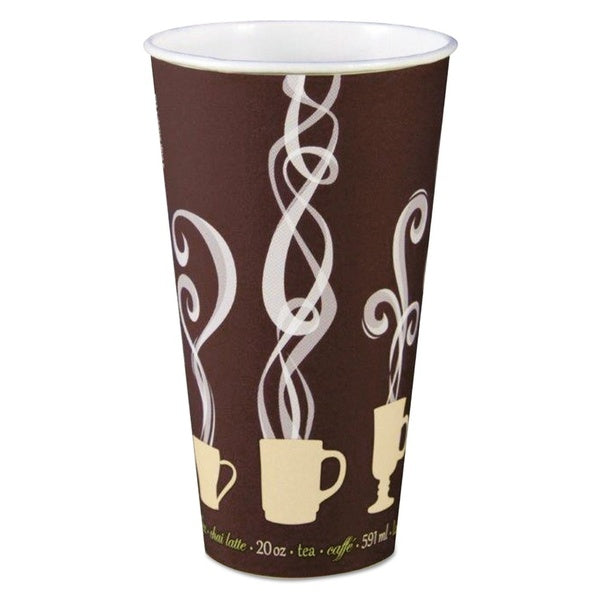 600-PACK OF Cup Paper Dart DWTG20ST Thermoguard 20 oz Insulated Paper Hot Cups - Steam Print (Pack of 600) for Hot Beverages