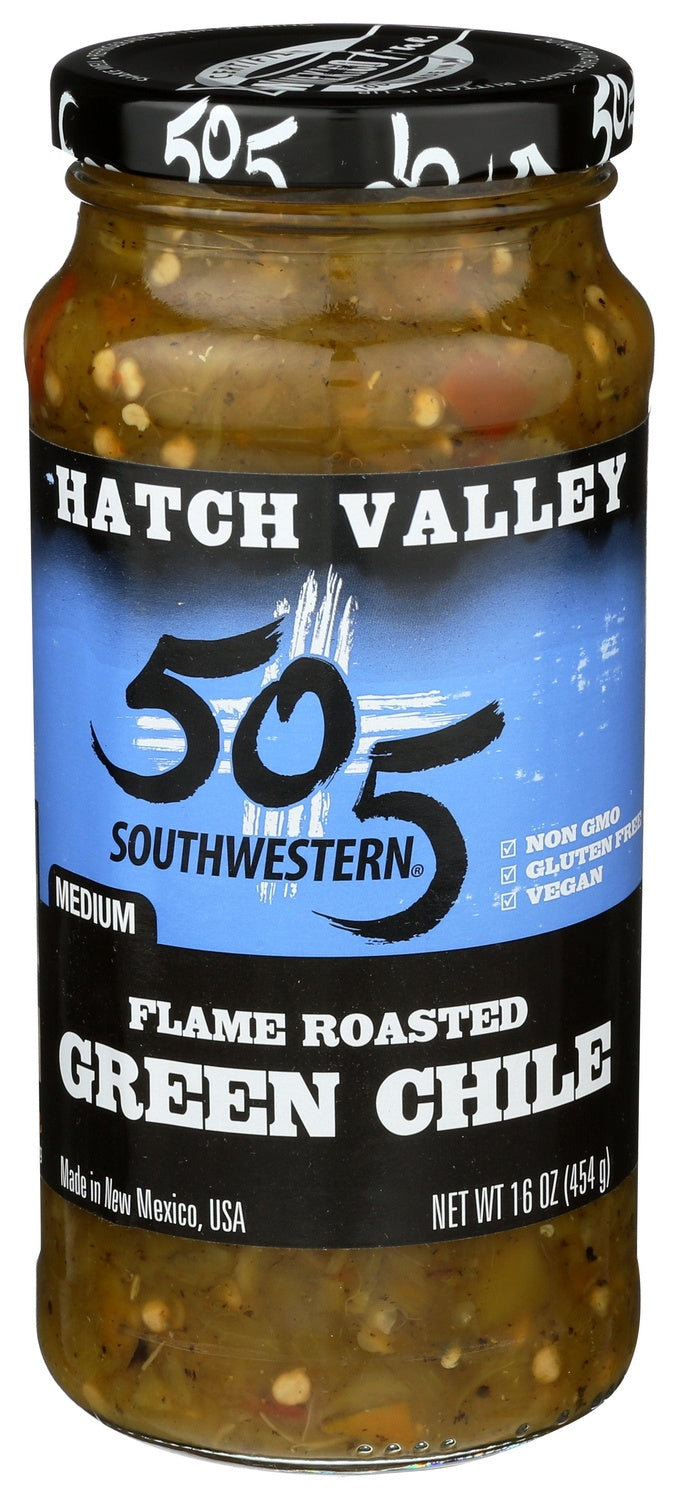12-PACK OF SALSA MEDIUM FLAME ROASTED GREEN CHILE