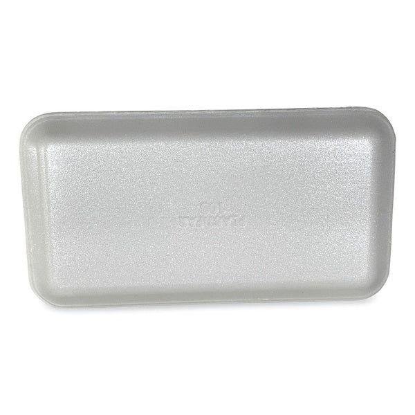 500-PACK OF Tray Foam GEN 10S Foam Meat Trays - 10.93" x 5.75" x 0.63" - Durable White Trays for Meat, Cheese, and Produce (500 Count)