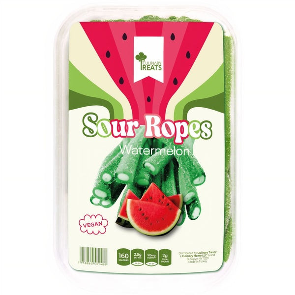 24-PACK OF CANDY SOUR ROPES WATERMELON, Culinary Home