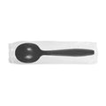 1000-PACK OF Spoon Soup Karat 1,000 ct PP Plastic Heavy Weight Soup Spoons Wrapped, Black