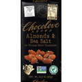 12-PACK OF Chocolate Bar Dark Chocolate Sea Salt Almond Chocolove Chocolate 3.2 oz