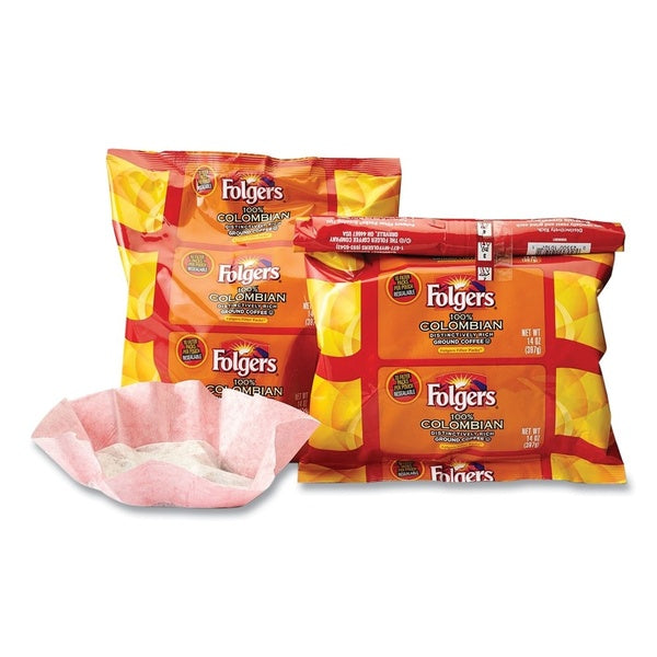 40-PACK OF Coffee Fltr Folgers 100% Colombian Coffee Filter Packs - 40 Count - Convenient Single Serve Coffee