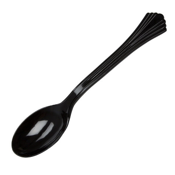 4-PACK OF SPOON PLAS SERVING BLK