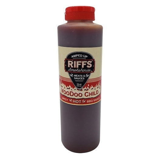 9-PACK OF Voodoo Child Bbq Sauce Bottle Riffs Smokehouse, 9 - 16 Oz