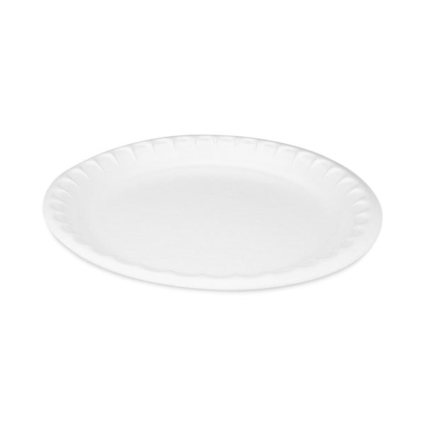 540-PACK OF Plate Foam Pactiv Corp. 0TK10010000Y Placesetter Deluxe 10.25-inch White Laminated Foam Plates - 540 Count Carton