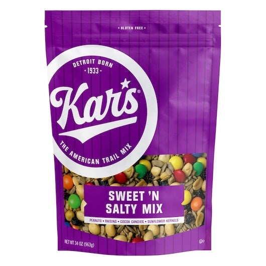 6-PACK OF Snack Mix Sweet Salty Kars 34 oz