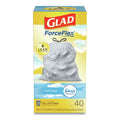240-PACK OF Trash Liner Glad 78361 ForceFlex 13 Gallon Kitchen Drawstring Trash Bags - 240 Count - Fresh Clean Scent for Odor Control