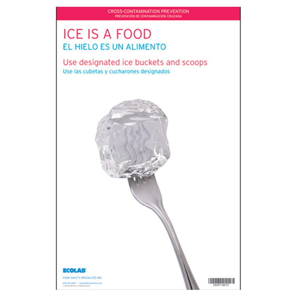 187 IN-PACK OF POSTER FOR ICE IS A FOOD