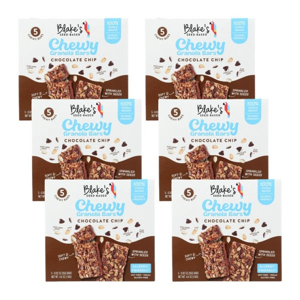 6-PACK OF Breakfast Bar Chocolate Chip Blakes Seed Bas 4.6 oz
